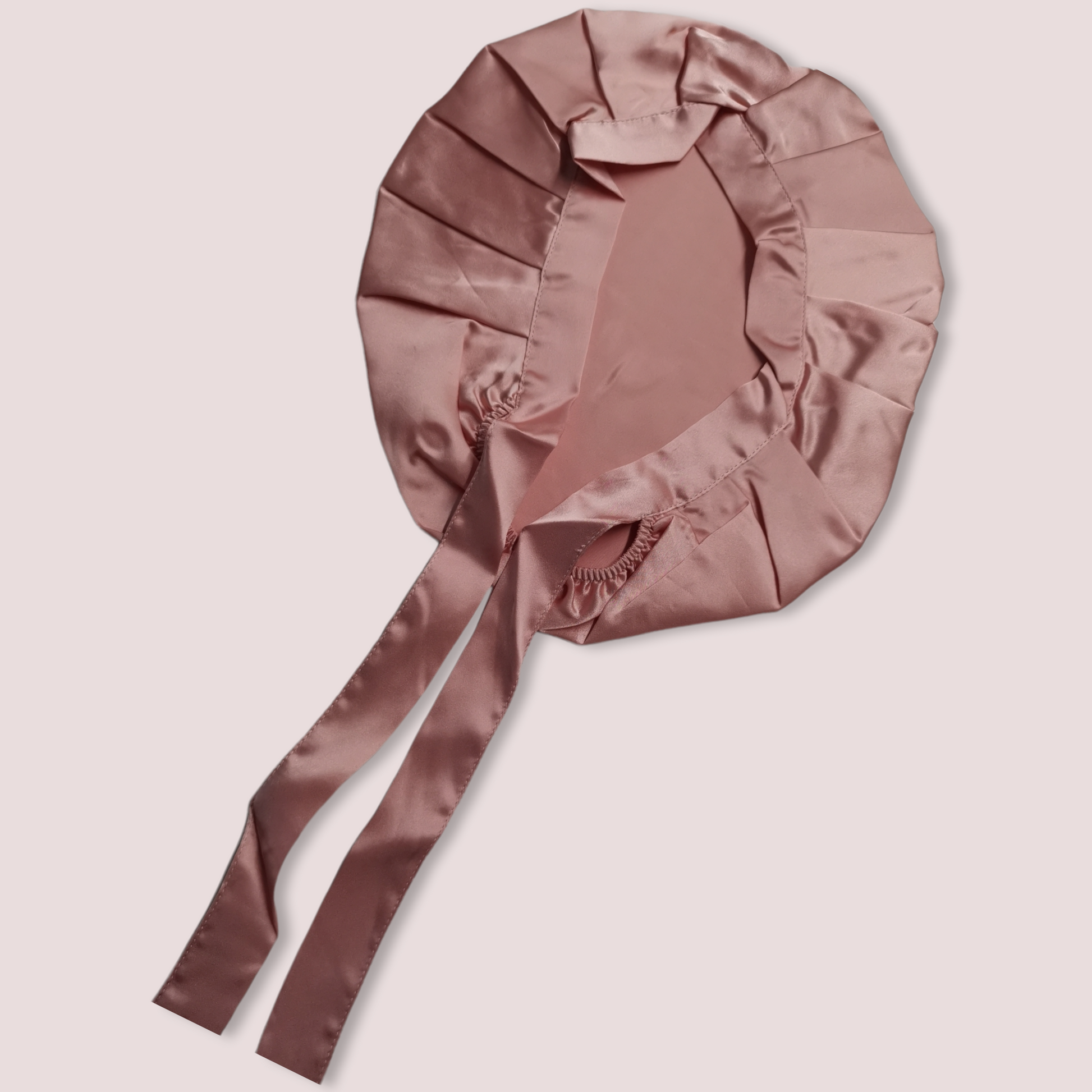 Image of Sleeping Bonnet with an adjustable ribbon (Pink)